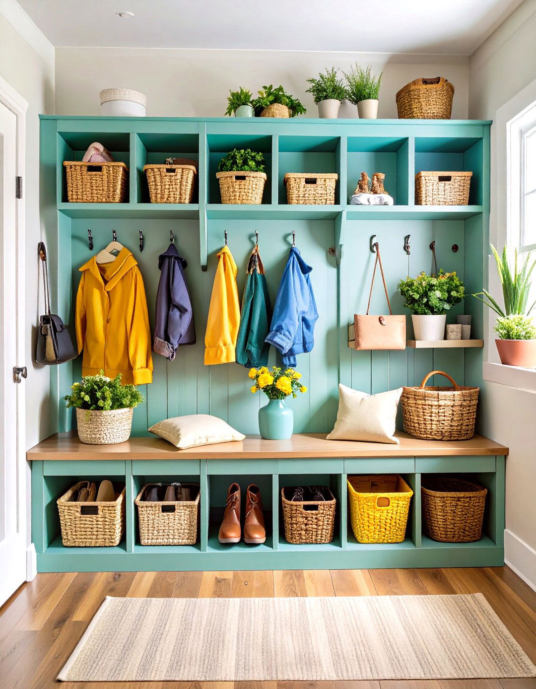 Mudroom Bench Storage - 24 Storage Ideas