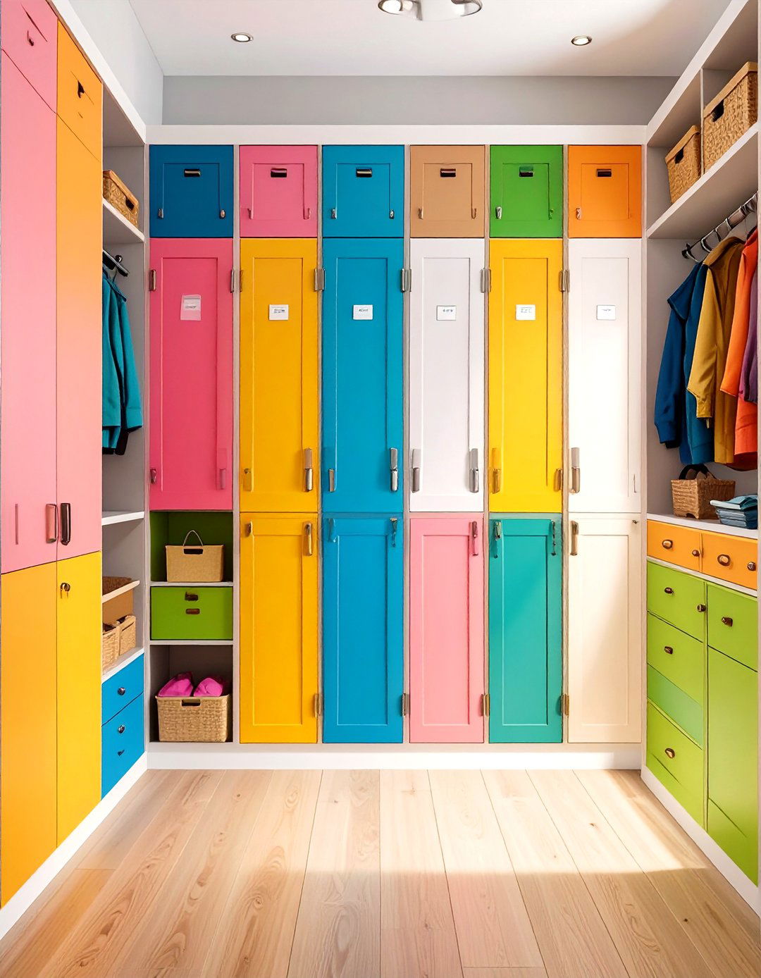 Mudroom Locker Cabinets - 24 Hallway Storage Ideas