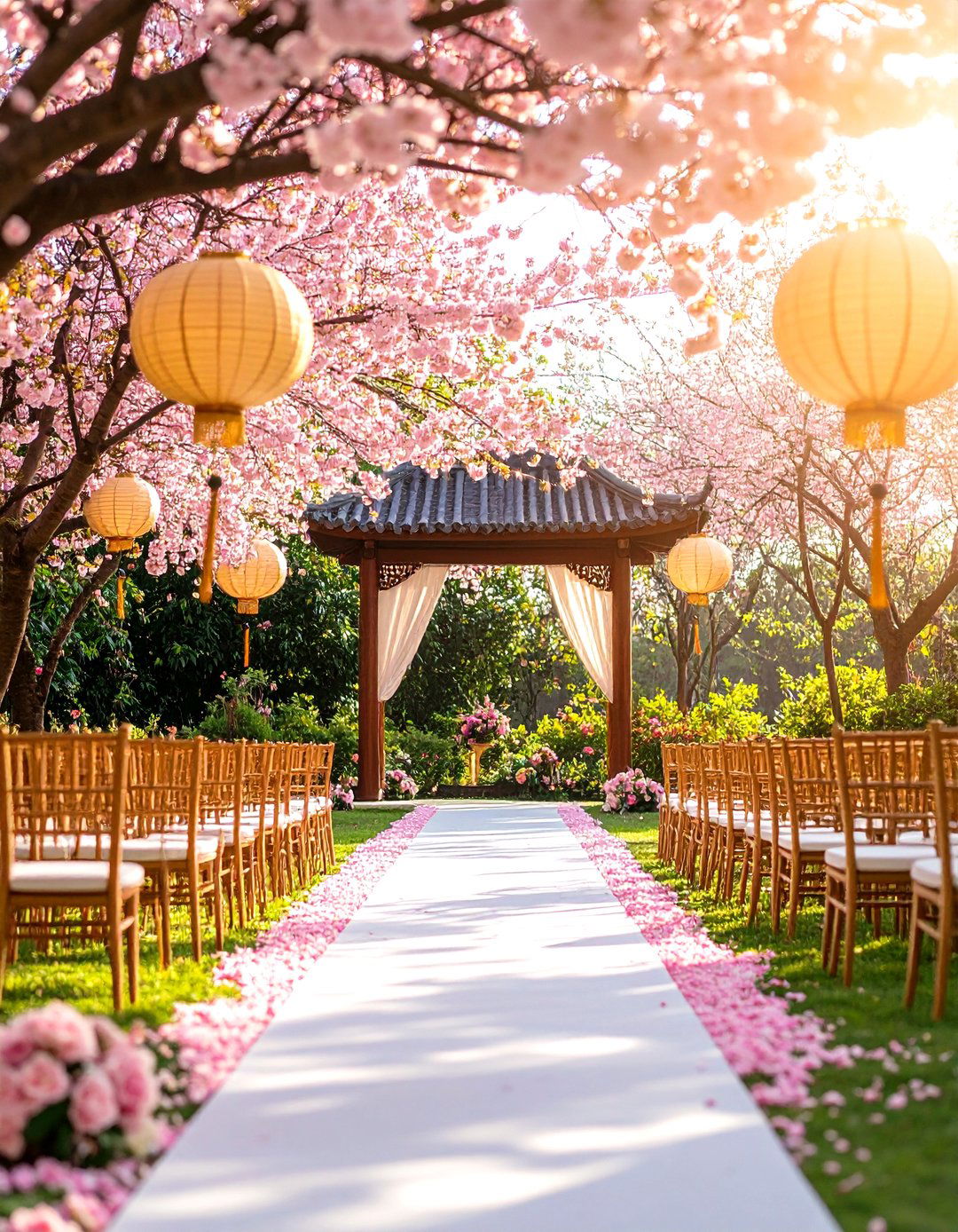 Mulan Cherry Blossom Garden Theme - 24 Disney Wedding Ideas
