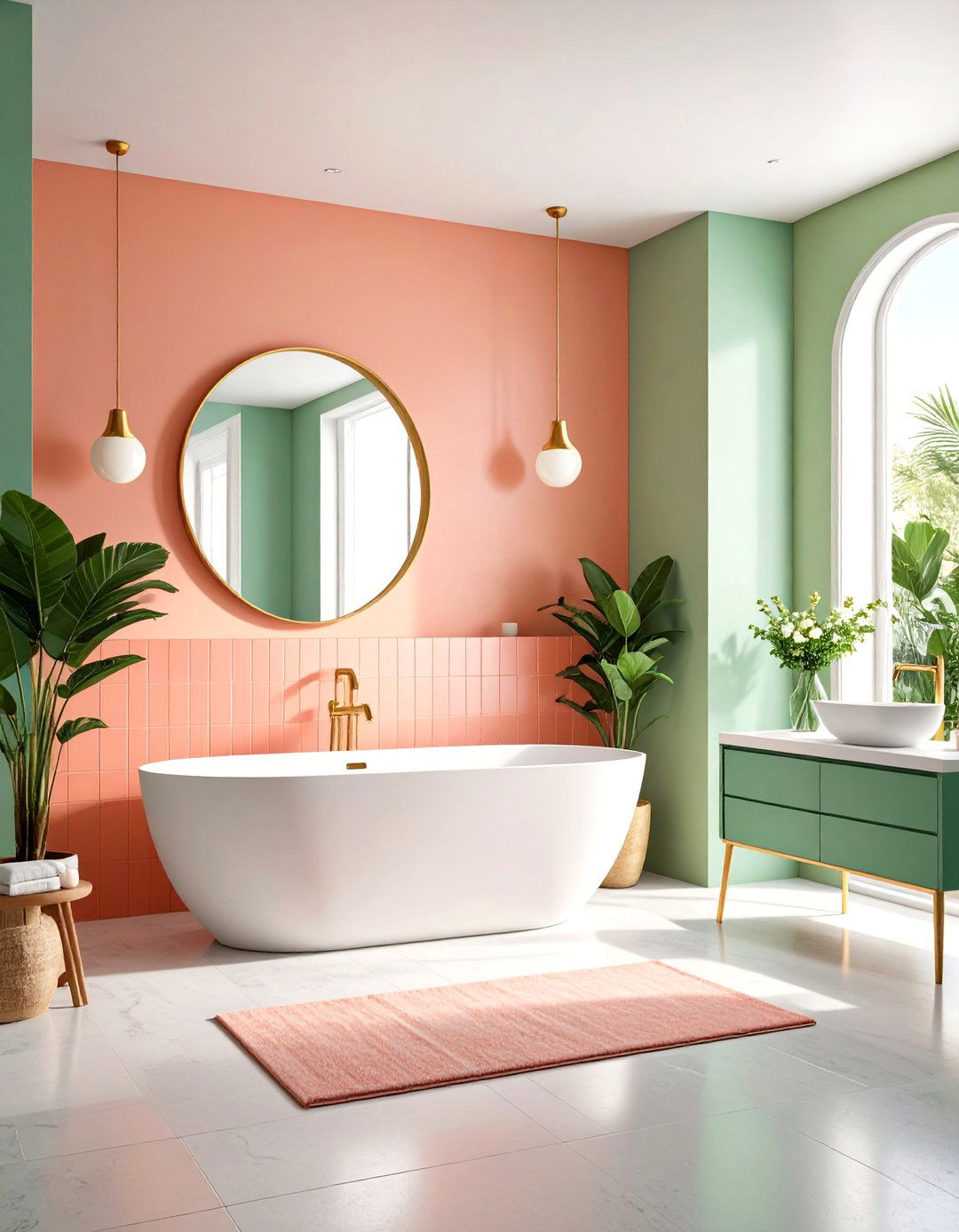 Multi Color Rainbow Expression - 24 Colorful Bathroom Ideas