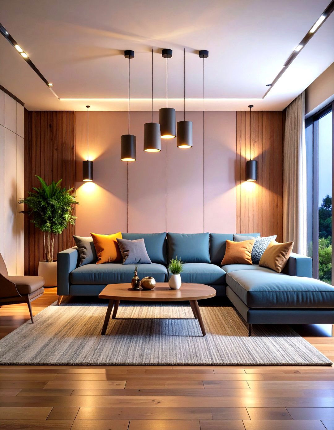 Multi Directional Spotting Wall Lights - 24 Living Room Wall Lighting Ideas