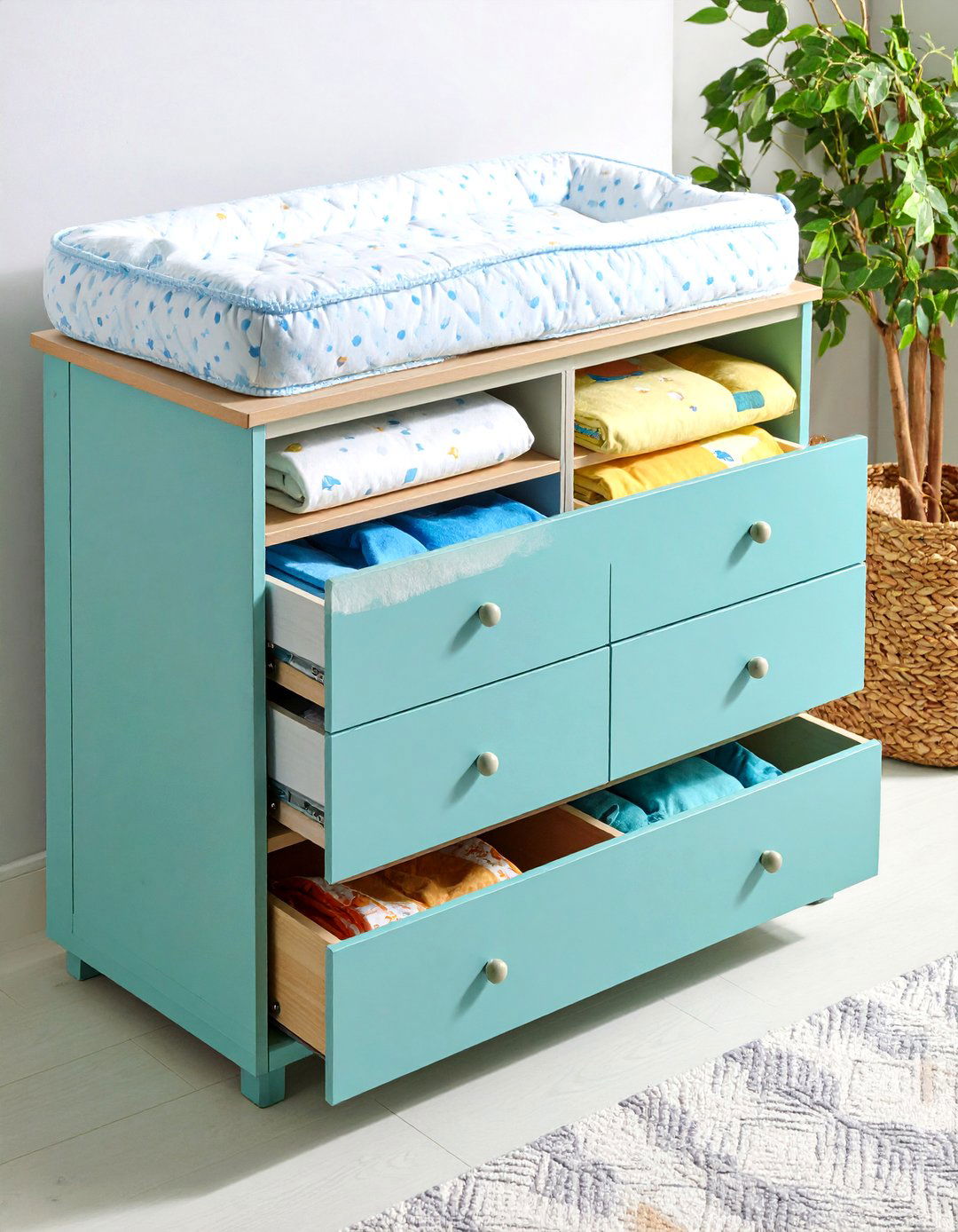 Multi Functional Dresser Design - 24 Nursery Storage Ideas