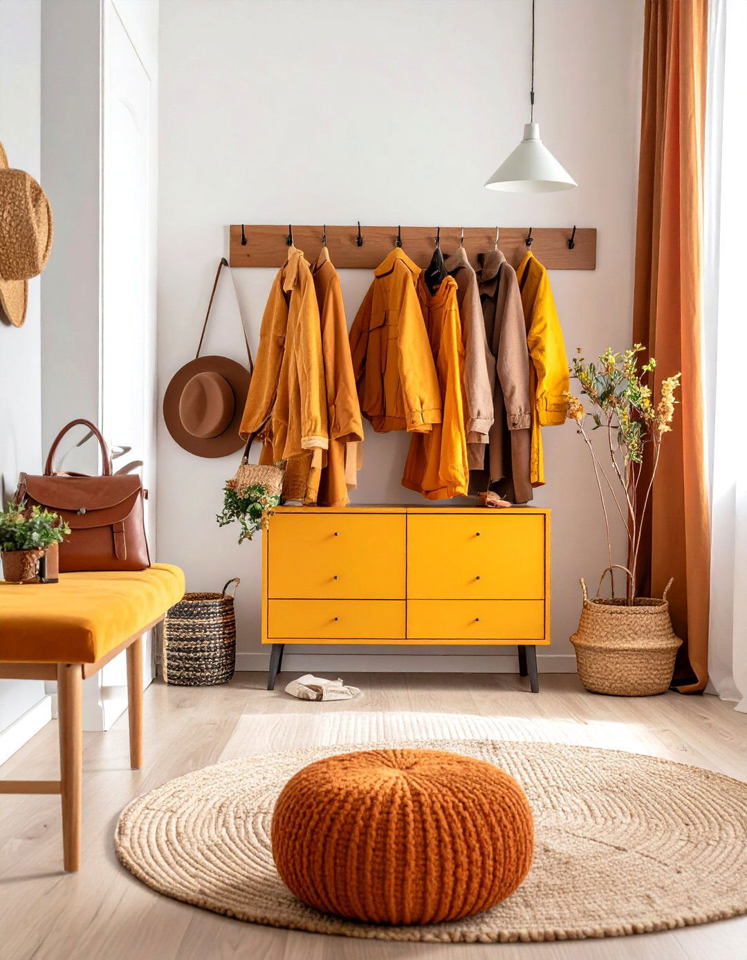 Multi Functional Furniture Pieces - 24 Scandinavian Entryway Ideas