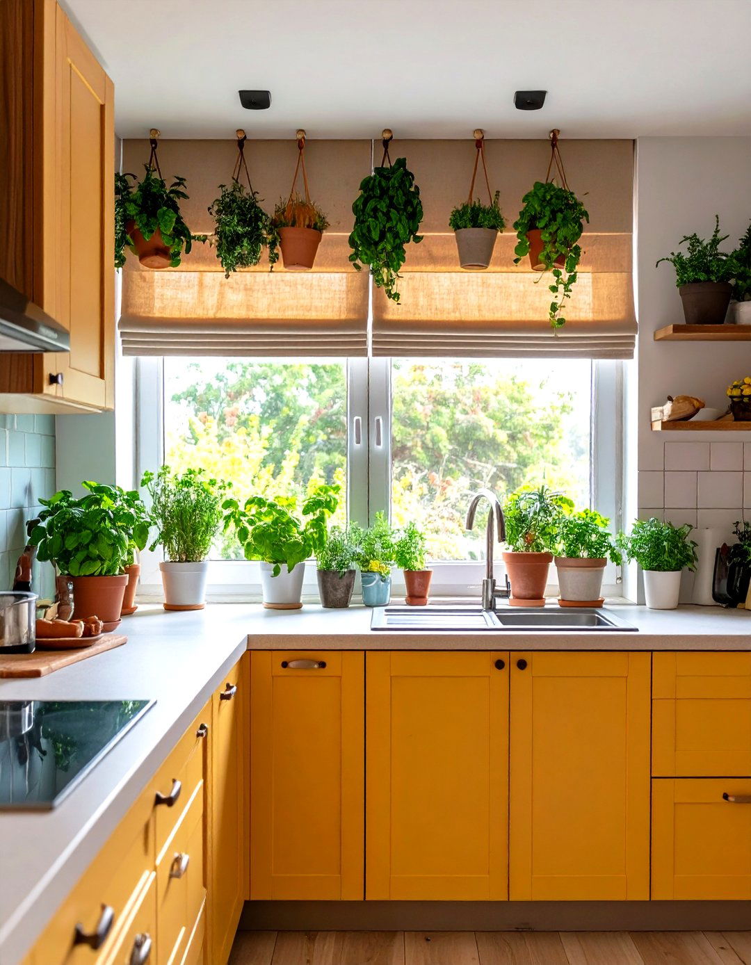 Multi Functional Kitchen Valance with Storage Integration - 24 Kitchen Valance Ideas