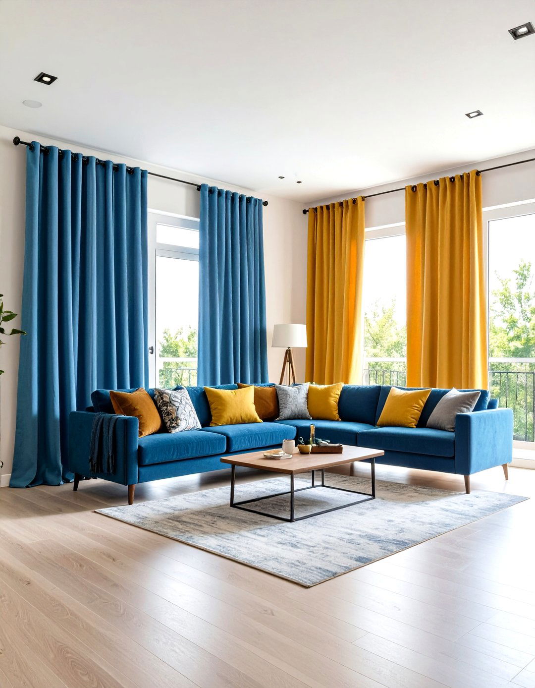 Multi Functional Room Divider Curtains - 24 Living Room Curtain Ideas