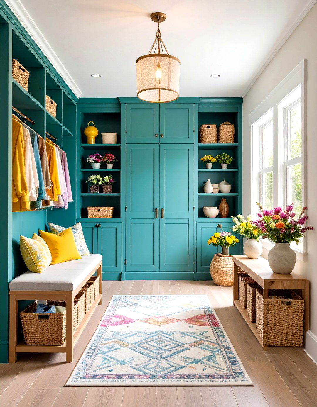 Multi Functional Storage Landing - 24 Stair Landing Ideas