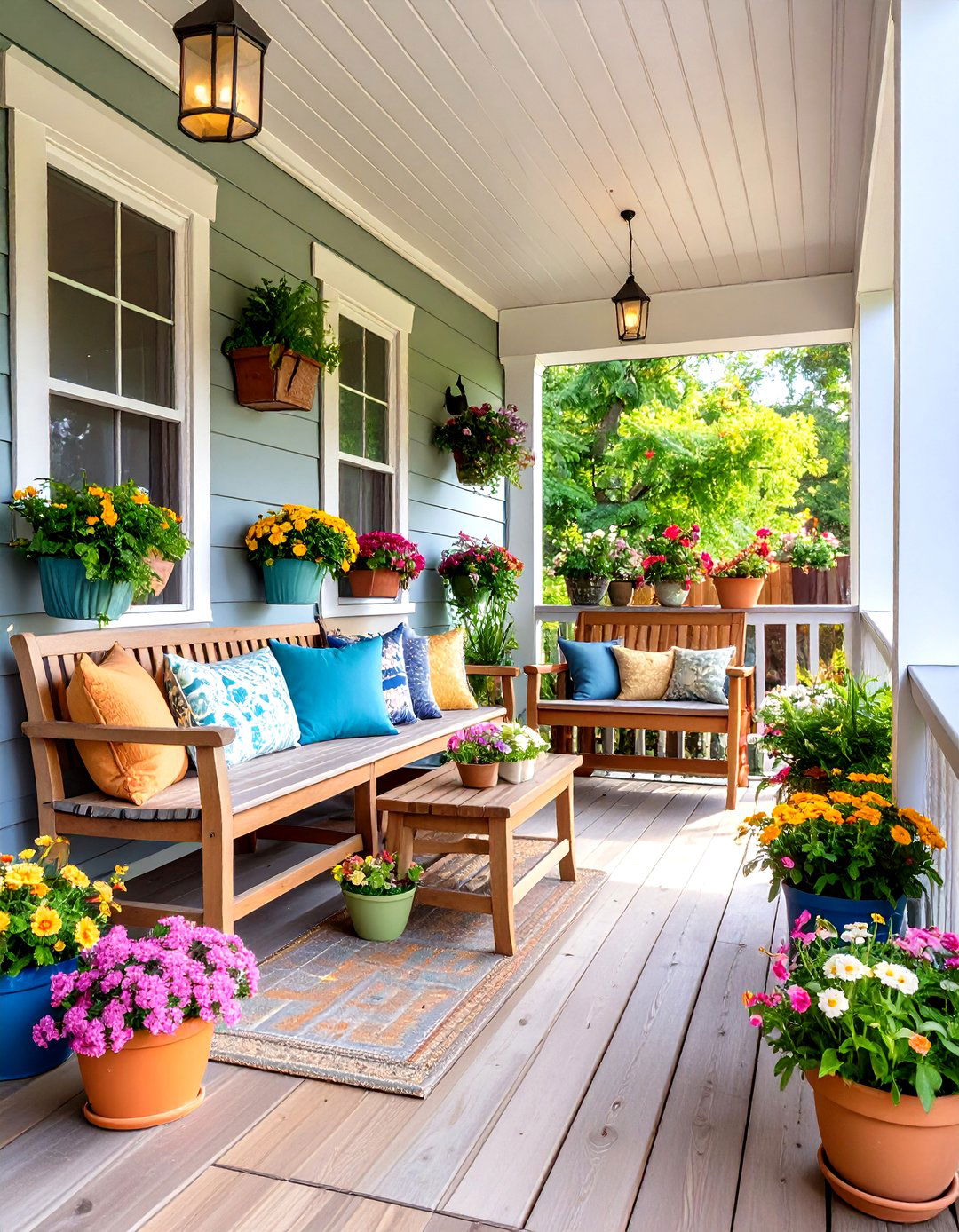 Multi Functional Storage Solution - 24 Small Front Porch Ideas