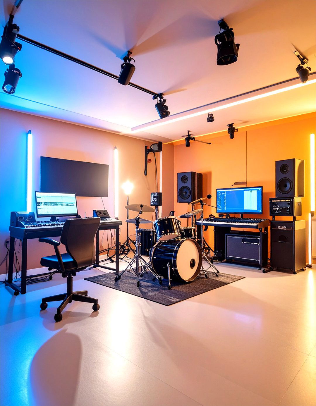 Multi Instrument Music Room - 24 Guitar Room Ideas
