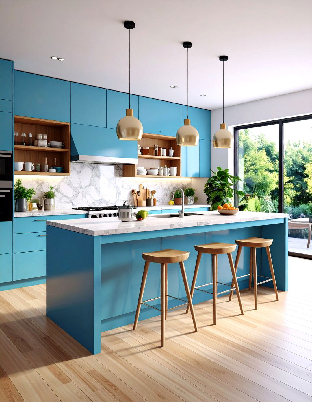 Multi Level Counter Heights - 24 Parallel Modular Kitchen Design Ideas