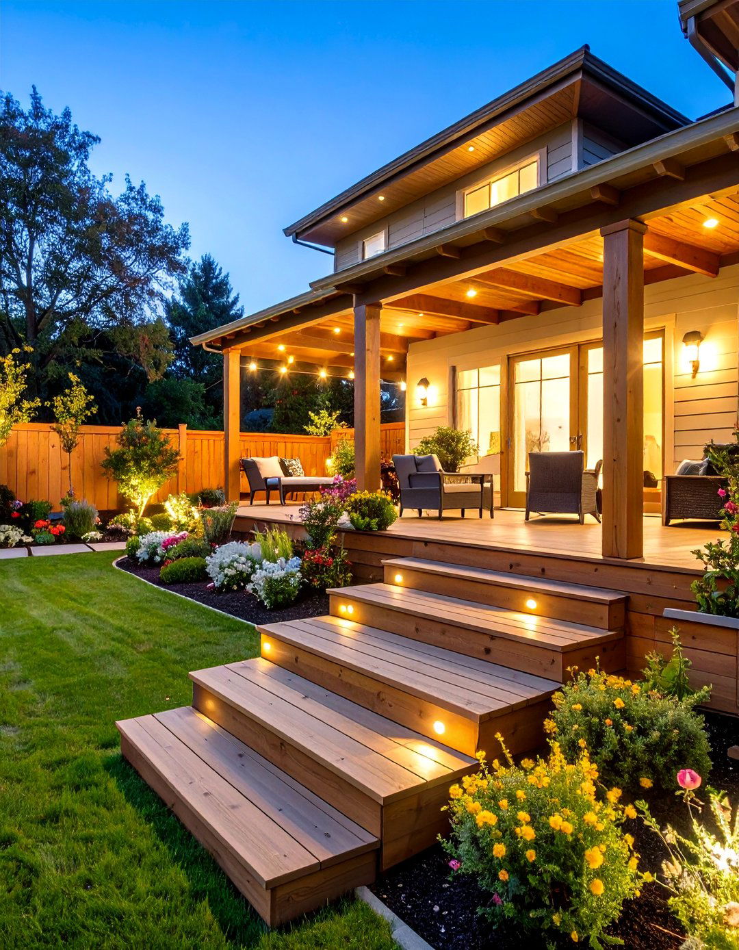 Multi Level Deck Garden Integration - 24 Backyard Ideas on a Budget