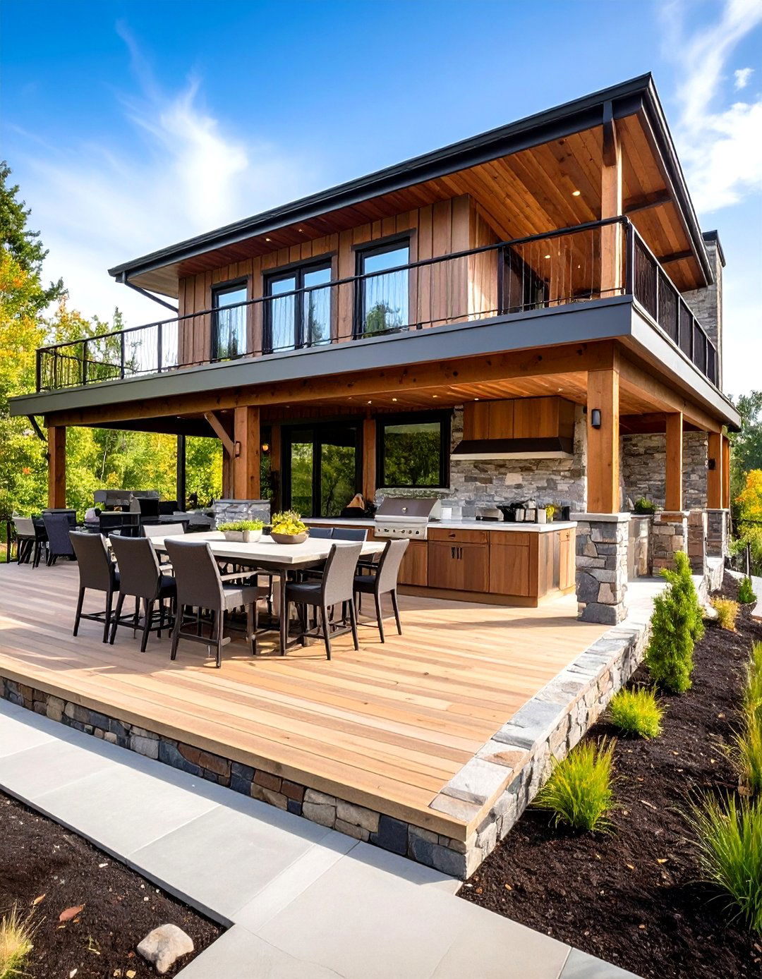 Multi Level Deck Kitchen - 24 Outdoor Kitchen on Deck