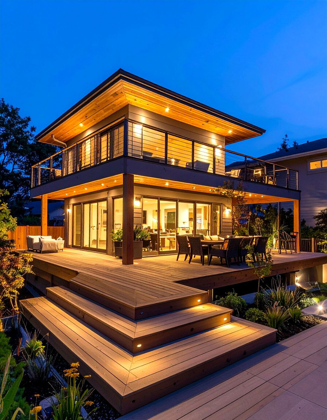Multi Level Deck Lighting Coordination - 24 Deck Lighting Ideas
