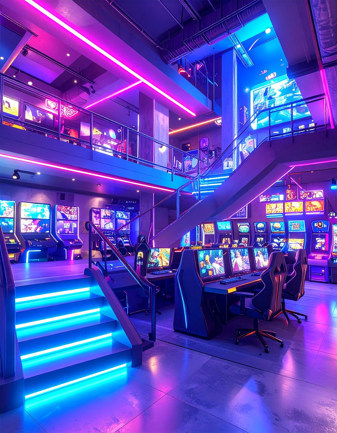 Multi Level Gaming Complex - 24 Arcade Room Ideas
