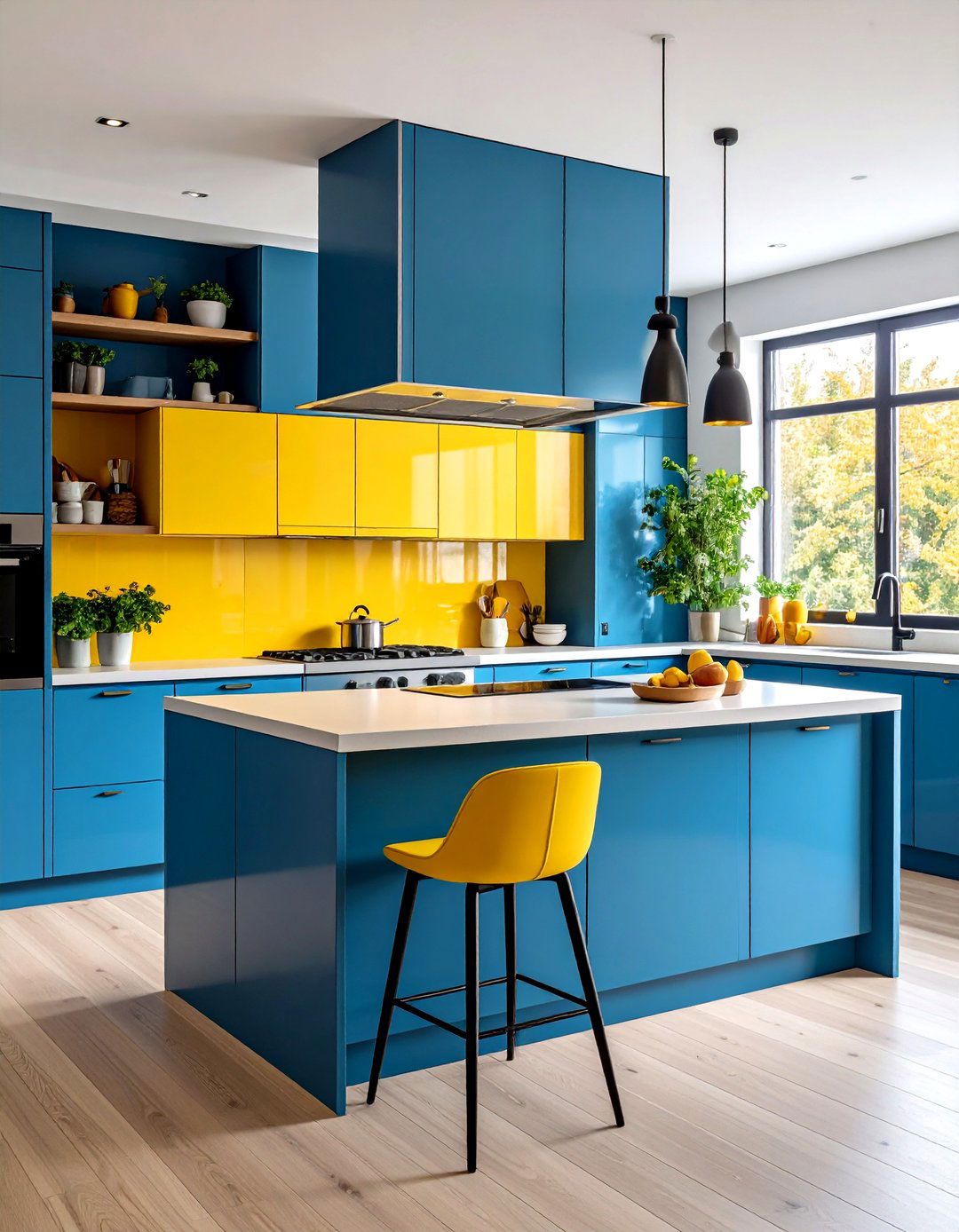 Multi Level Kitchen with Varied Counter Heights - 24 Modern Kitchen Ideas