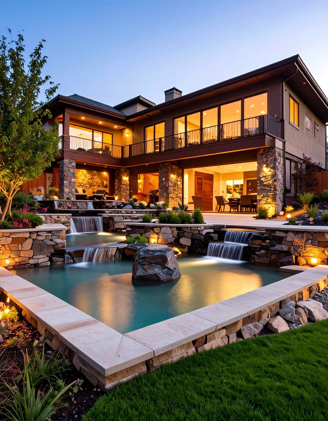 Multi Level Outdoor Bathroom Complex - 24 Outdoor Bathroom Ideas