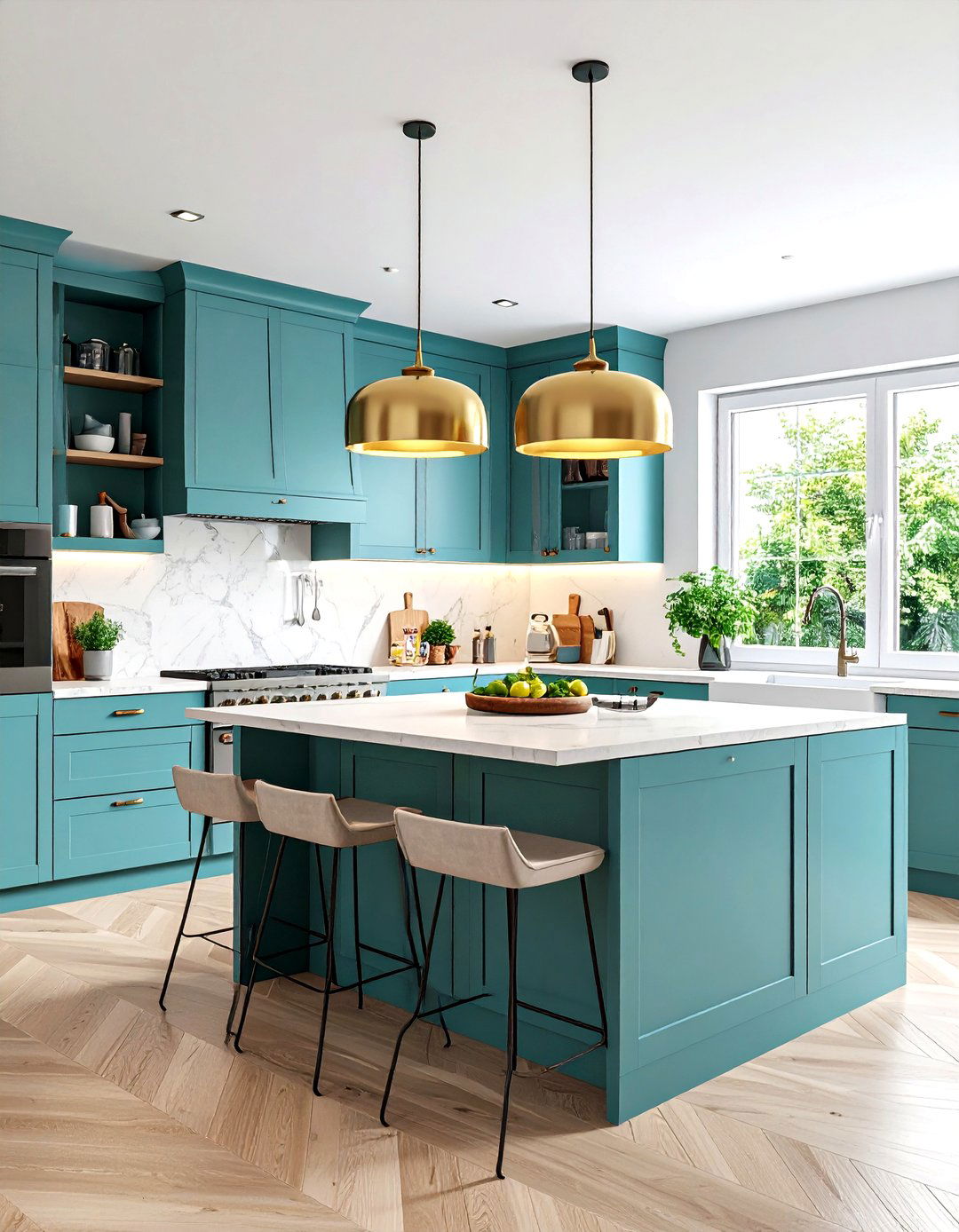 Multi Level Peninsula Design - 24 Townhouse Kitchen Ideas