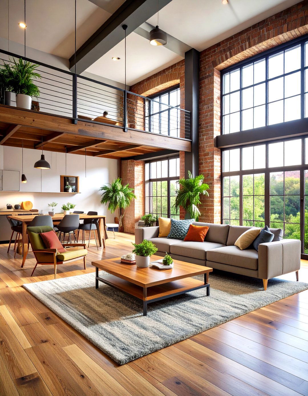 Multi Level Platform Seating Areas - 24 Loft-style Living Room Ideas