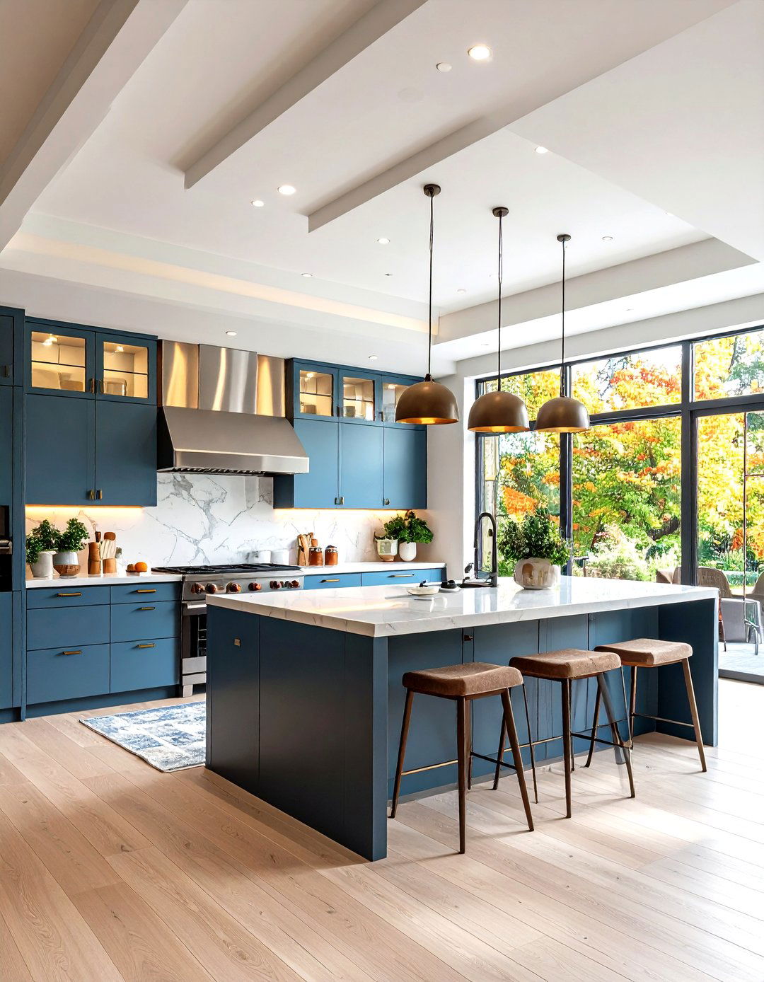 Multi Level Soffit with Stepped Architecture - 24 Kitchen Soffit Ideas