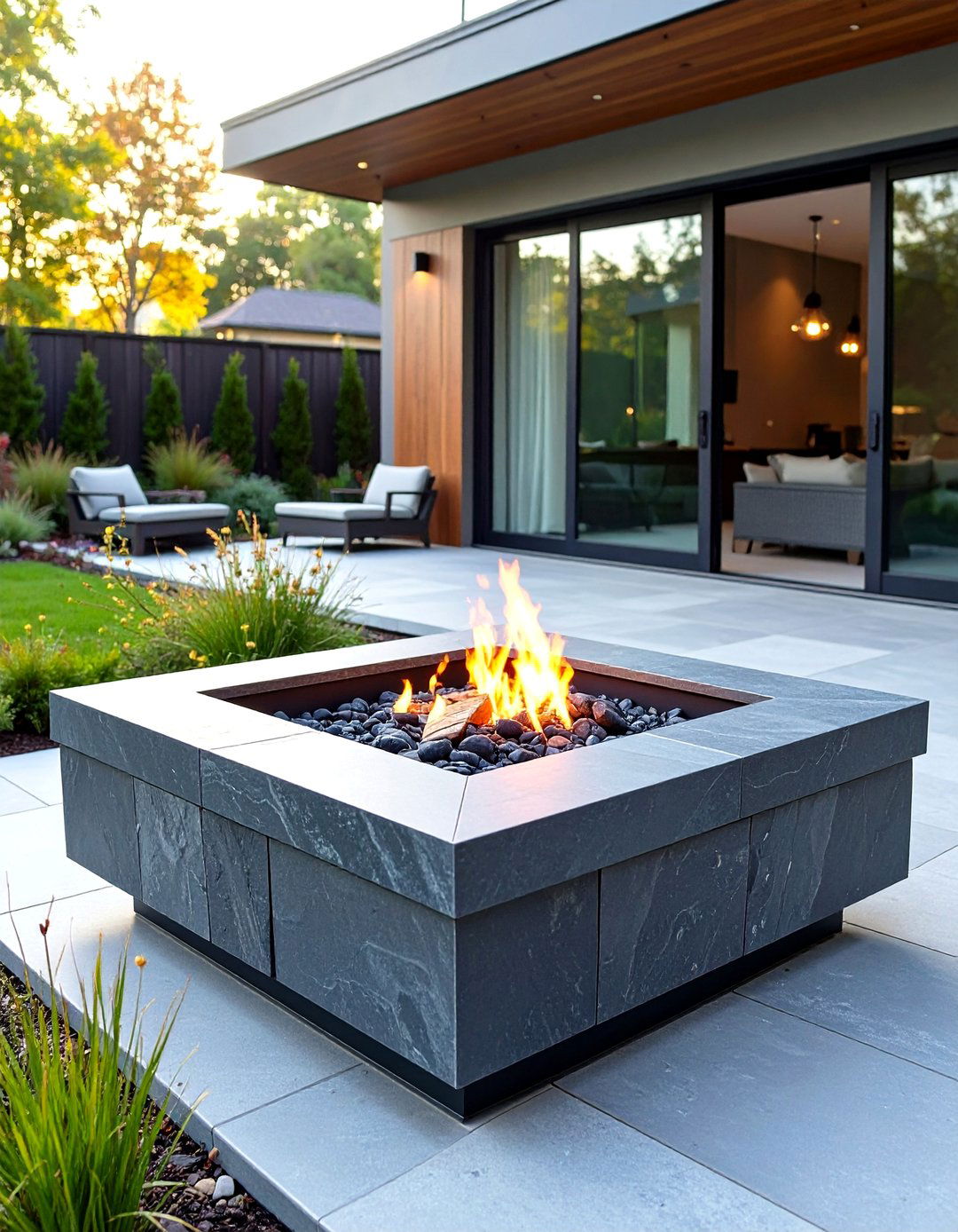Multi Level Stone Fire Pit Design - 24 Rock Fire Pit Ideas