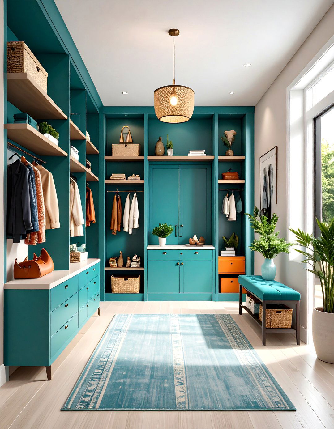 Multi Level Storage Design - 24 Modern Entryway Ideas