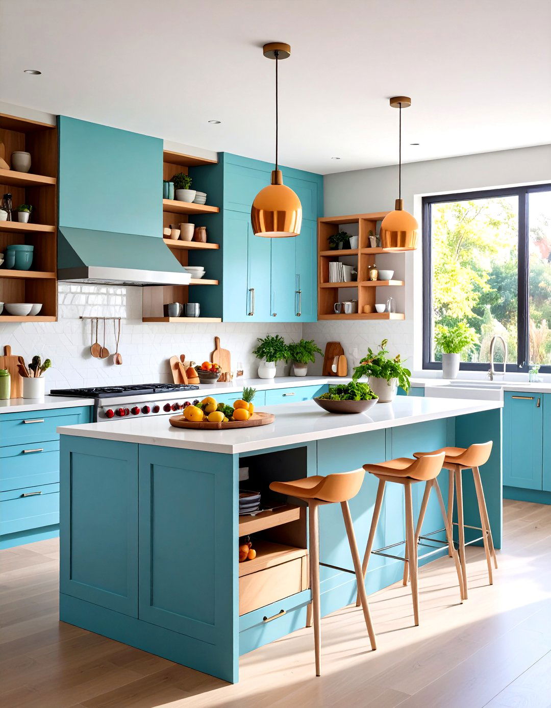 Multi Level Storage Organization - 24 Kitchen Island Storage Ideas