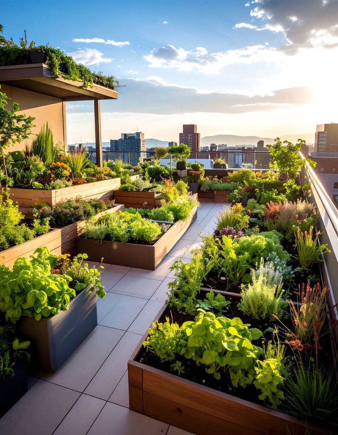 Multi Level Terraced Designs - 24 Rooftop Garden Ideas
