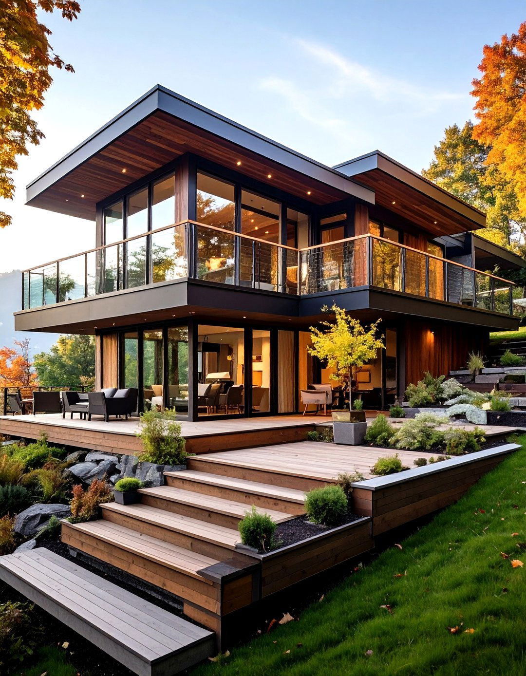 Multi Level Terraced Pavilion - 24 Covered Patio Ideas