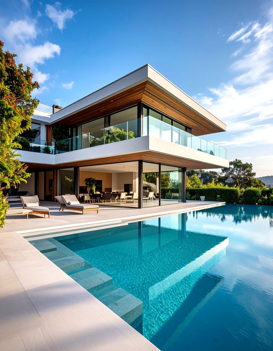 Multi Level Terraced Pool Walkway - 24 Pool Walkway Ideas