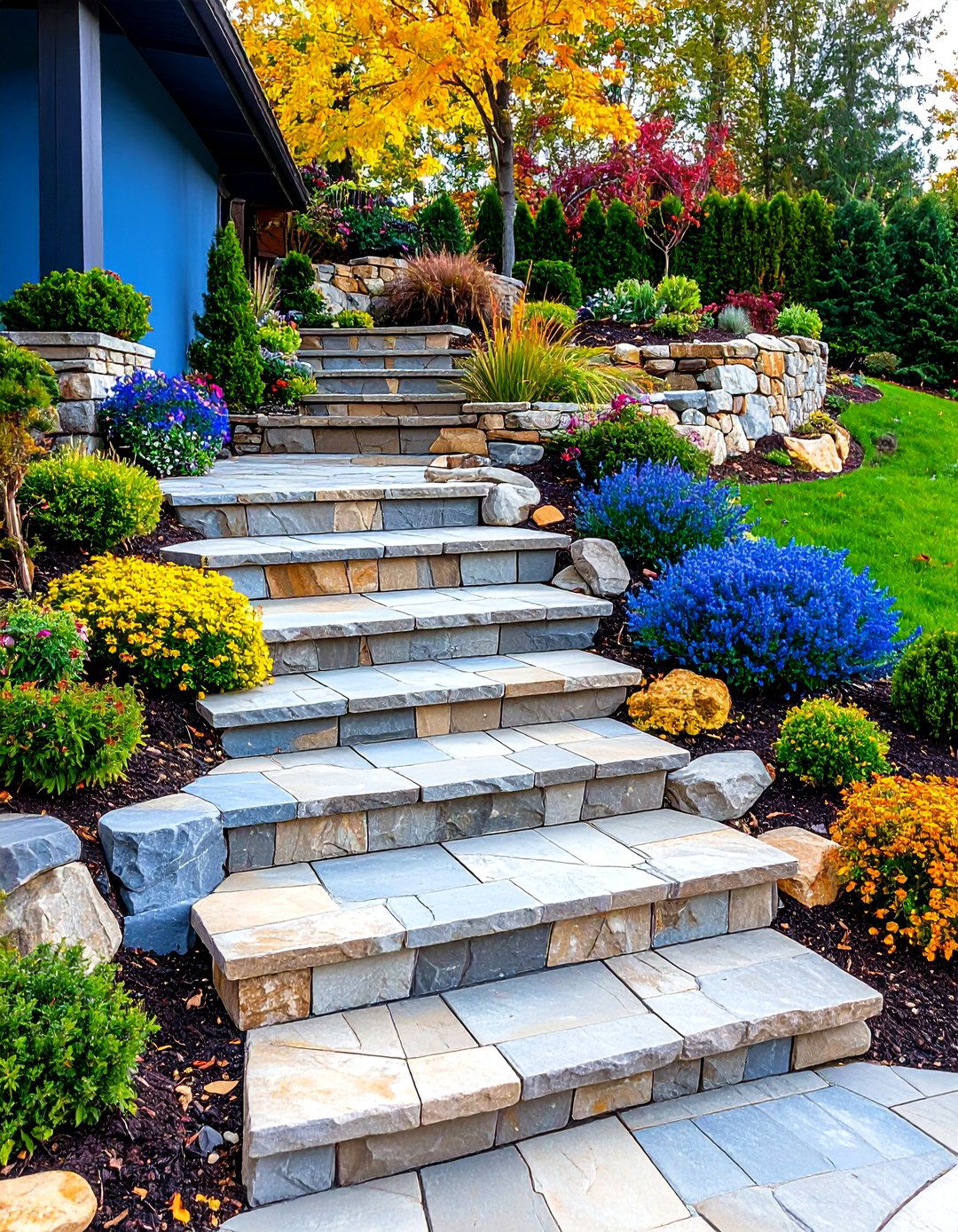 Multi Level Terraced Sunken Patio - 24 Sunken Patio Ideas