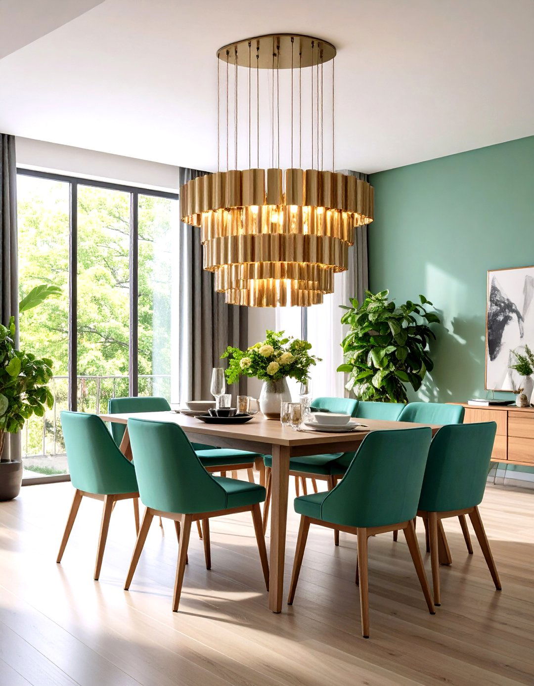 Multi Level Tiered Chandeliers - 24 Small Dining Room Lighting Ideas