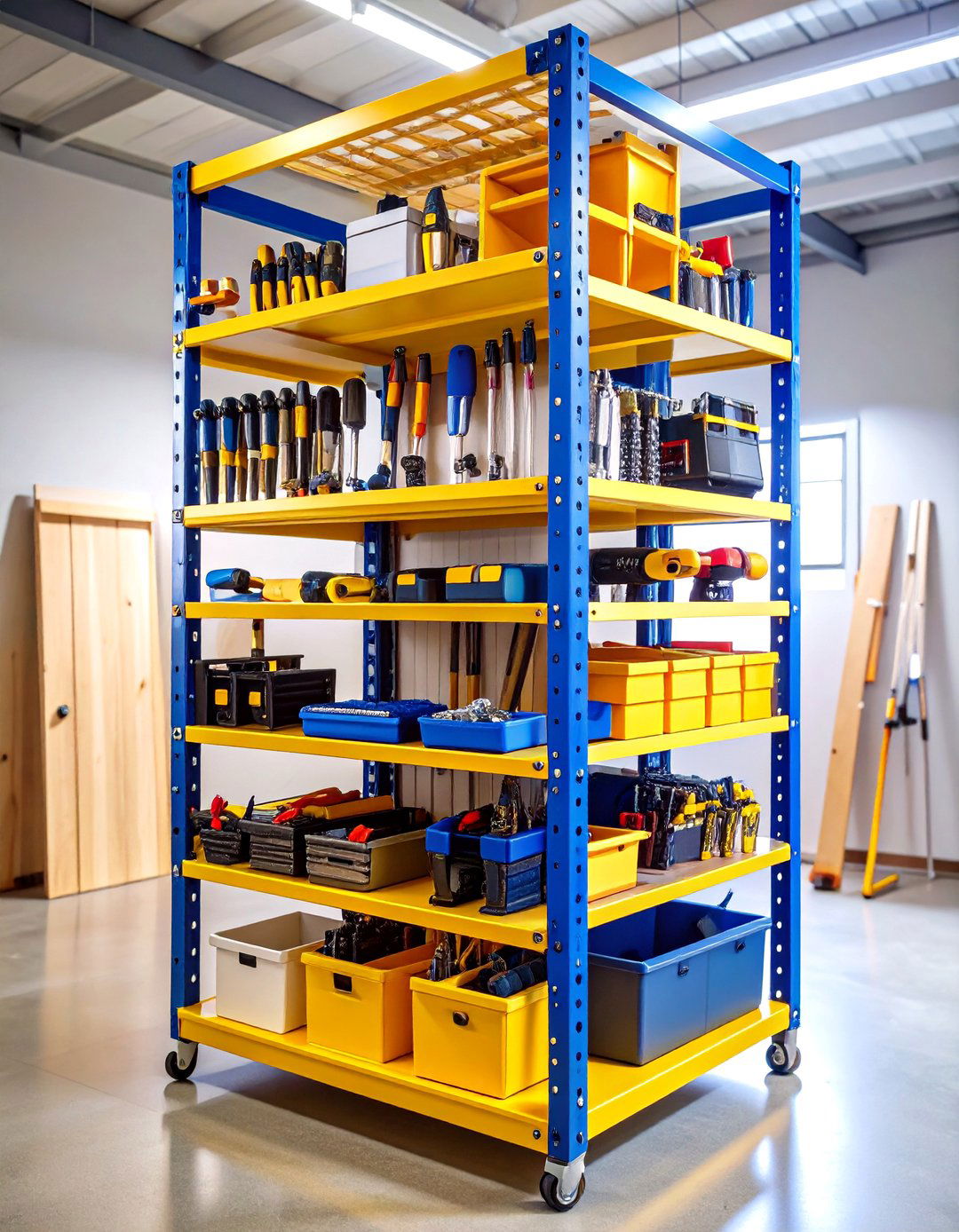 Multi Level Tool Storage Tower - 24 Power Tool Storage Ideas