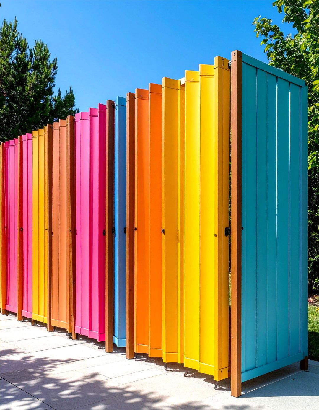 Multi Panel Folding Privacy Screens - 24 Garden Screening Ideas
