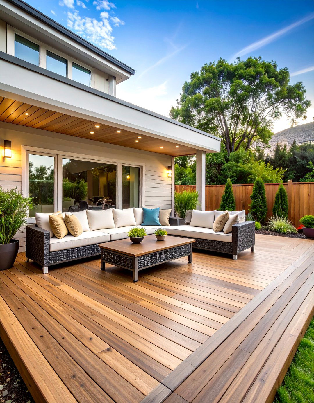 Multi Purpose Entertainment Deck - 24 Backyard Entertainment Ideas
