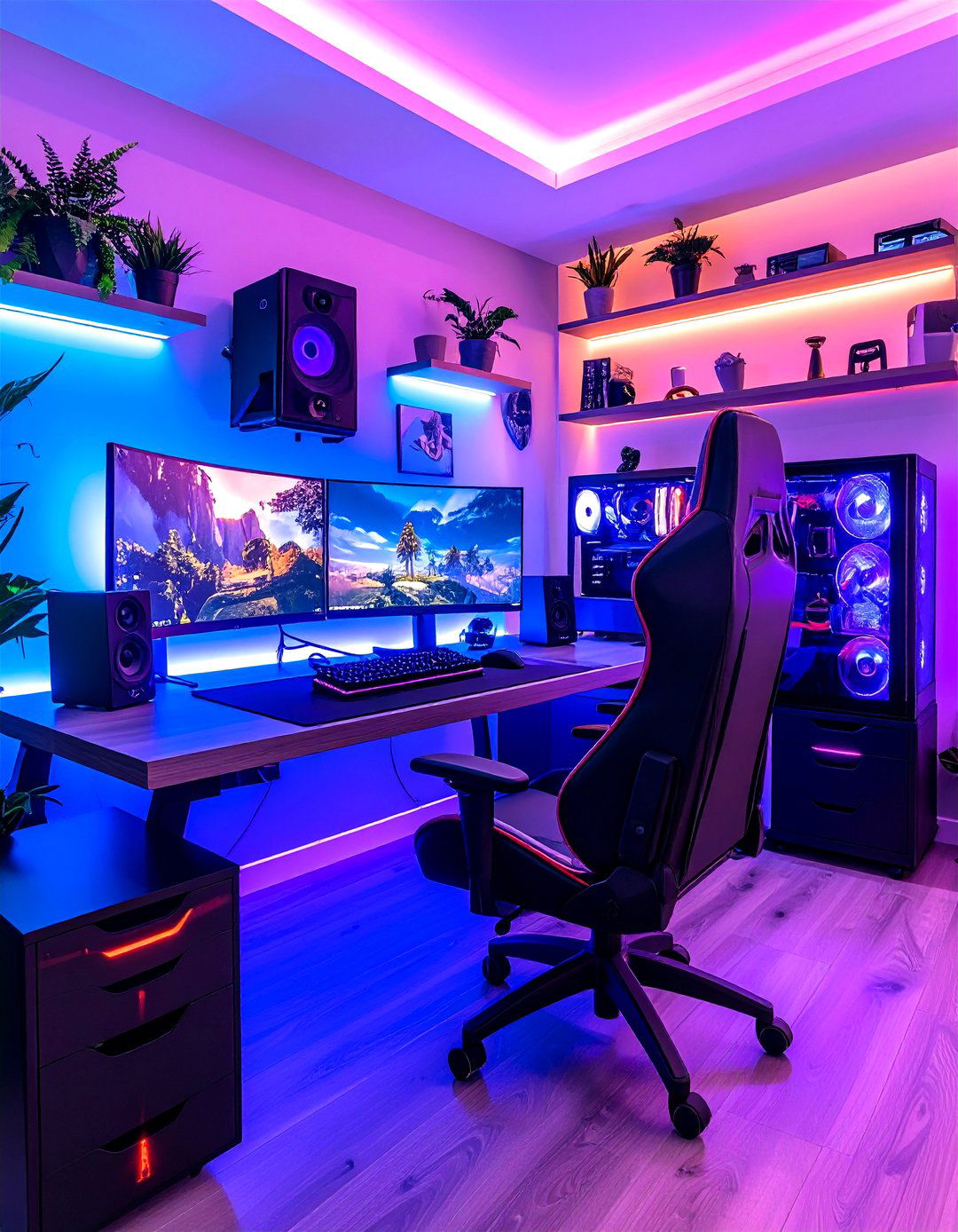 Multi Purpose Office Gaming Room - 24 Small Game Room Ideas