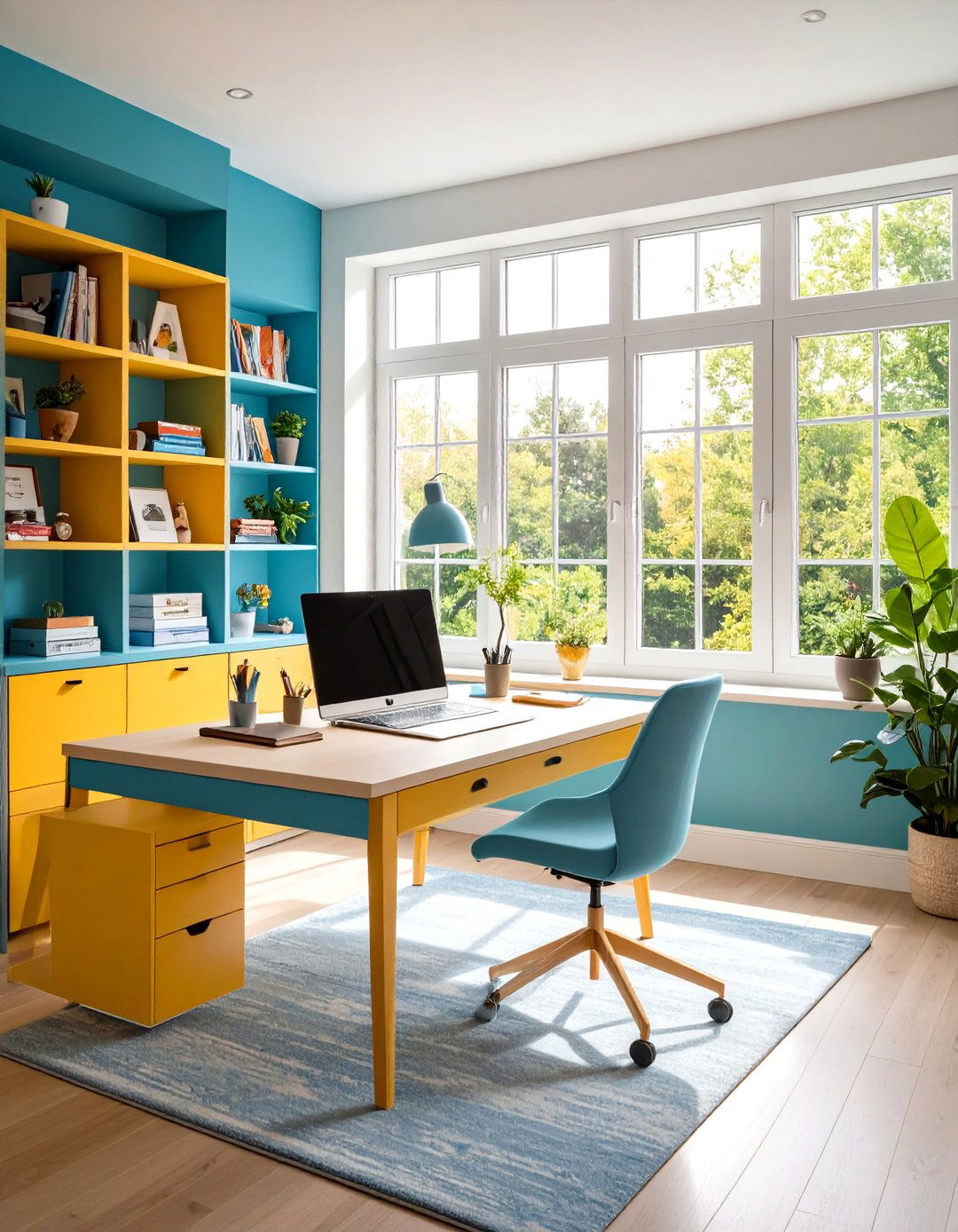 Multi Purpose Window Desk for Family Spaces - 24 Desk in Front of Window Ideas