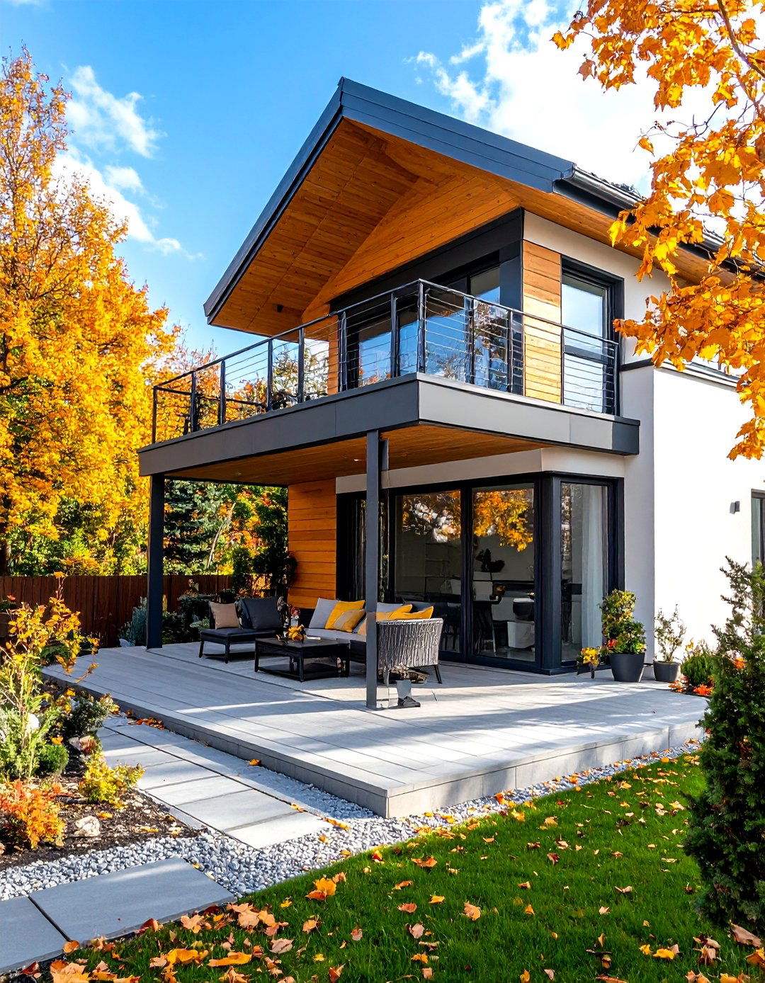 Multi Season Balcony with Convertible Weather Protection - 24 Balcony Over Garage Ideas