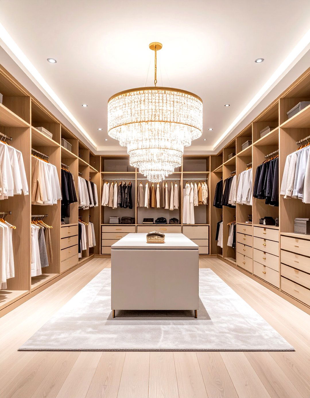 Multi Tier Chandelier Closet Lighting - 24 Closet Lighting Ideas