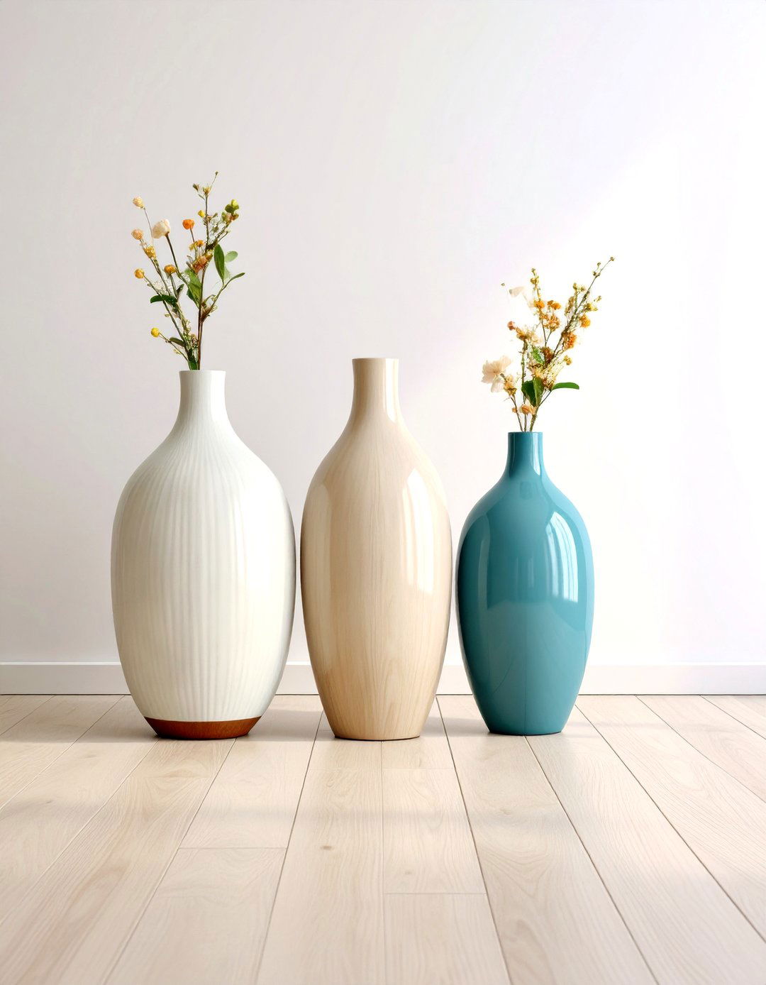 Multi Vase Floor Display - 24 Large Floor Vase Decoration Ideas