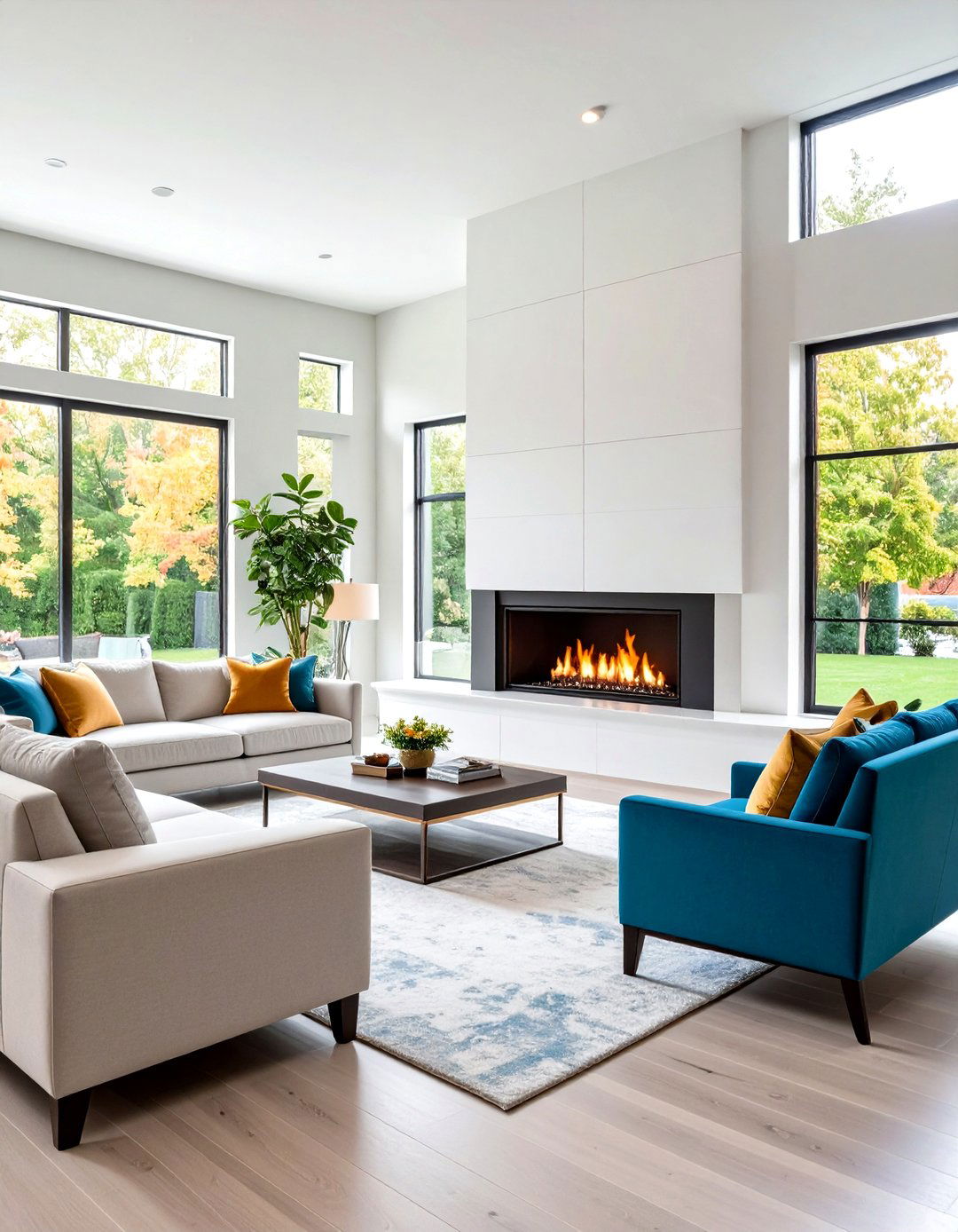 Multi View Linear Fireplace Configurations - 24 linear fireplace ideas