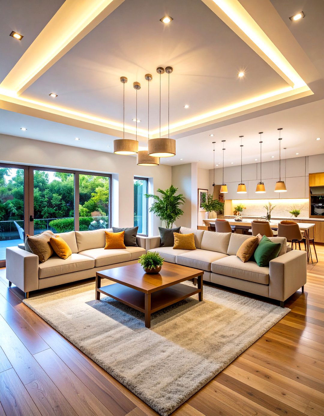 Multi Zone Lighting Design - 24 Living Room False Ceiling Design Ideas