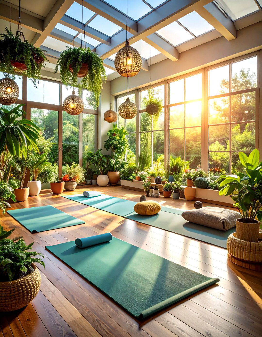 Multi functional Yoga and Exercise Space - 24 Small Sunroom Ideas