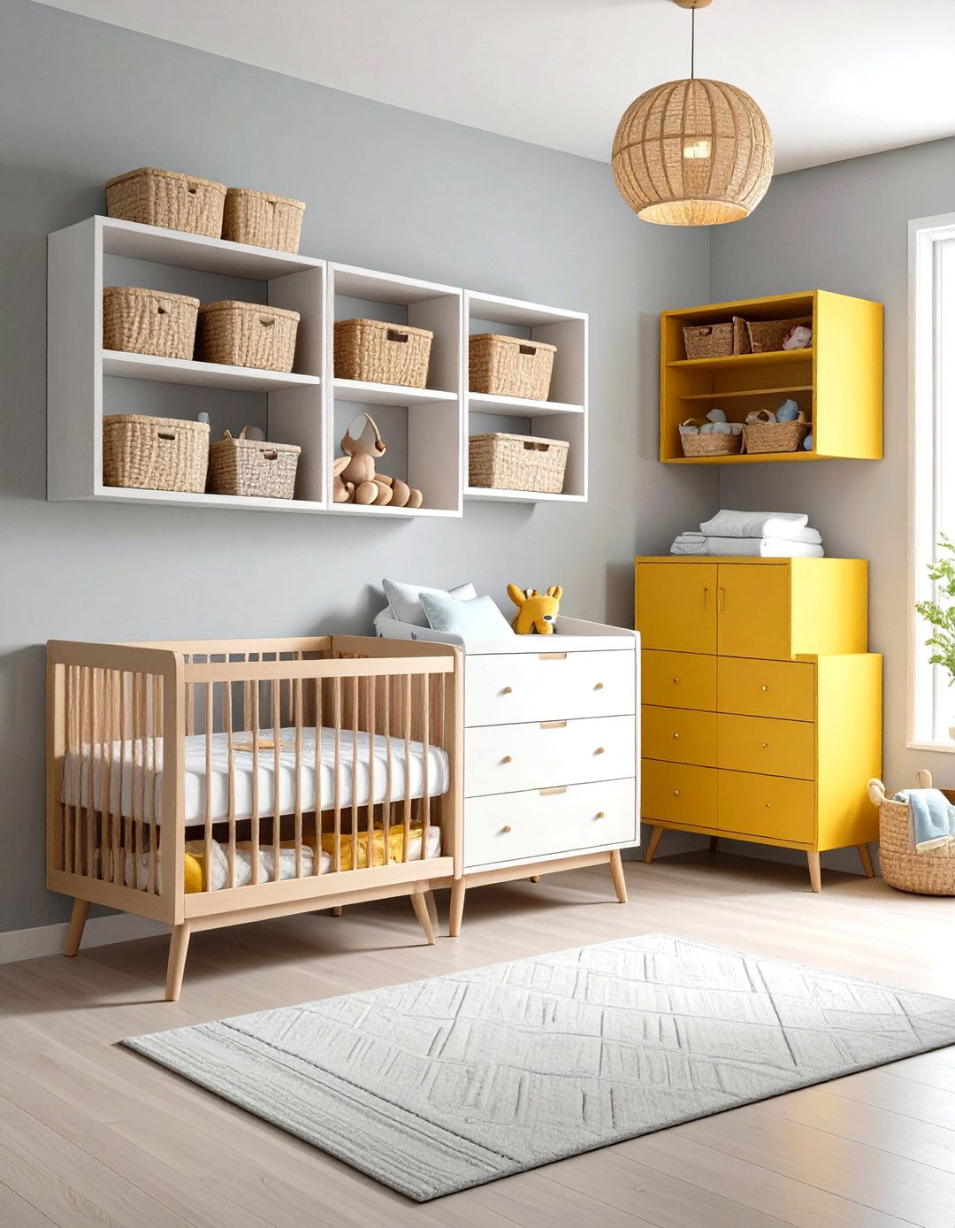 Multifunctional Storage Solutions - 24 Minimalist Nursery Ideas