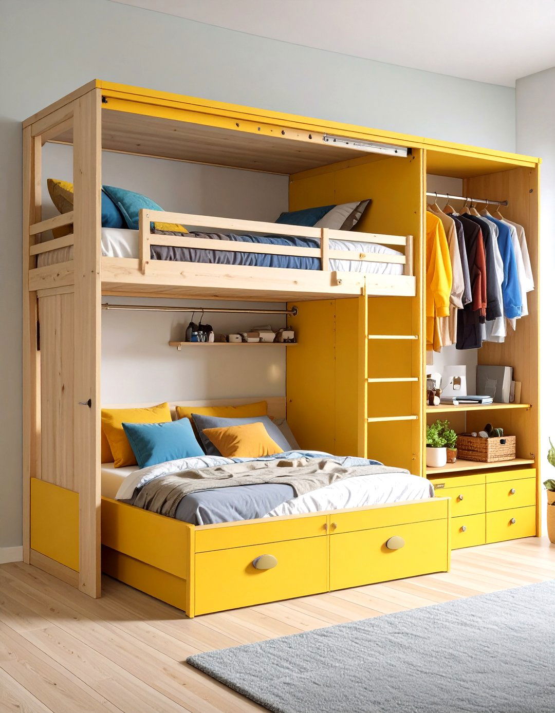 Murphy Bed Configurations - 24 Shared Bedroom Ideas for Small Rooms