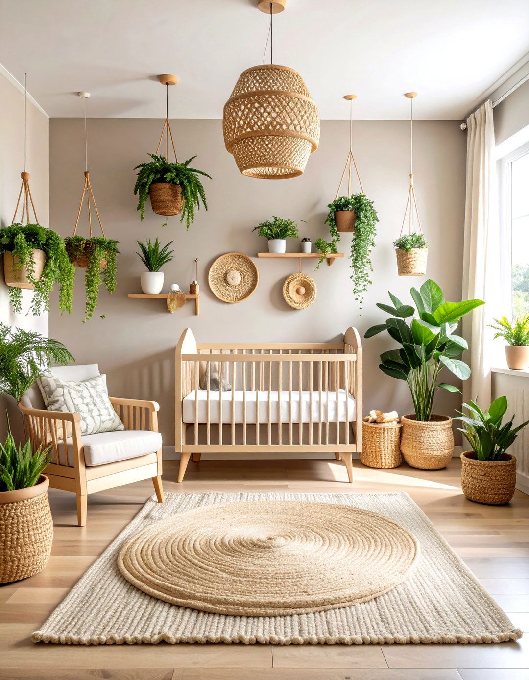 Mushroom Grey Botanical Nursery - 24 Grey Nursery Ideas