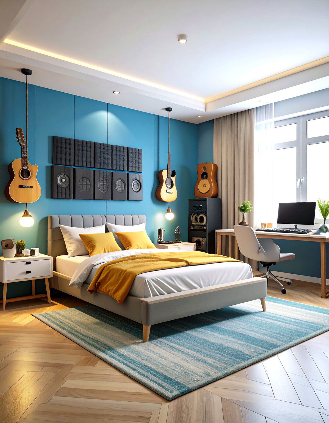 Music Lovers Sound Sanctuary - 24 Tween Bedroom Ideas