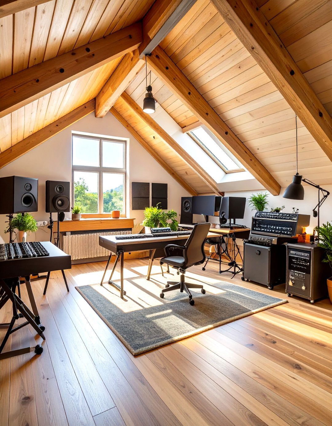 Music Recording Studio Haven - 24 attic room ideas