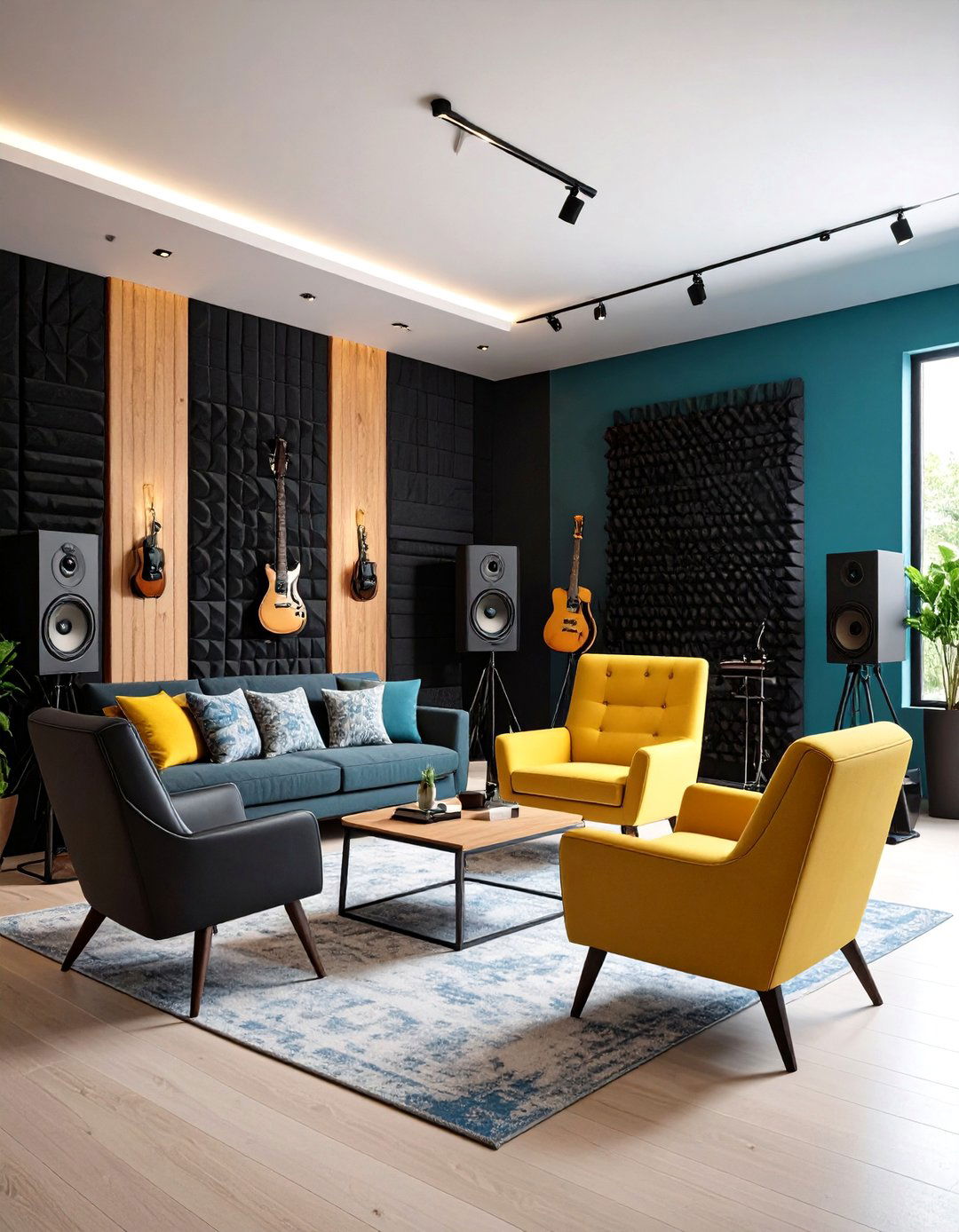 Music Studio Man Cave Living Room - 24 Man Cave Living Room Ideas