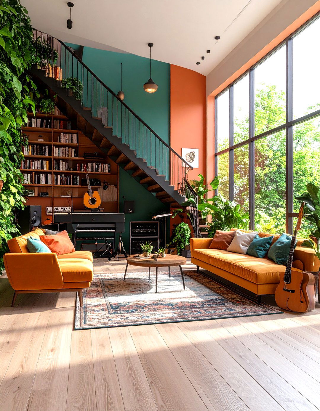 Music and Entertainment Corner - 24 Stair Landing Ideas