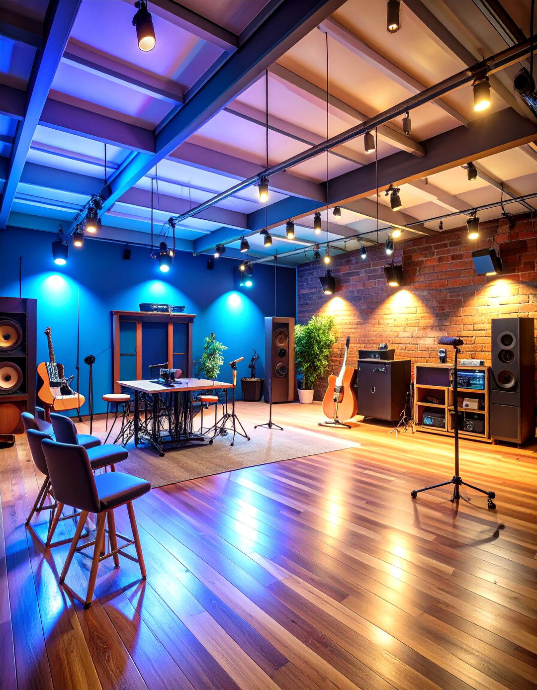 Music and Karaoke Stage - 24 Garage Game Room Ideas