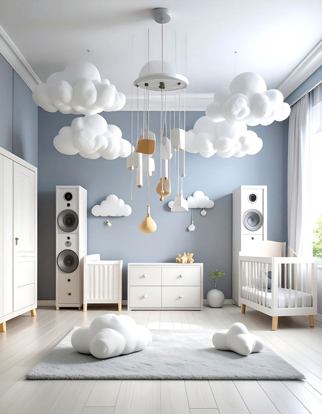 Musical Cloud Sound Nursery - 24 Cloud Themed Nursery Ideas